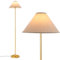 RELAX4LIFE Stehlampe 162cm, Standleuchte mit Stoffschirm & Fußschalter, Stehleuchte mit Metallrahmen, Standlampe mit E27 Fassung (Birne nicht enthalten), Leselampe für Wohnzimmer Schlafzimmer Büro