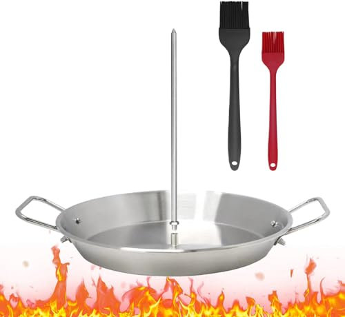Al Pastor Grillspieß, Edelstahl Grillspießhalter | Vertikaler Kebab-Backofen Halter | Brasilianische Spieße mit 3 abnehmbaren Spießen