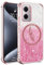 XINYEXIN Coque pour Xiaomi Redmi 10 5G Étui Paillettes Transparente Housse Antichoc Ultra Fine Bling Glitter Case Slim TPU Bumper Back Cover - Rose