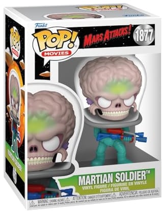 Funko Pop Movies: Mars Attacks - Alien Soldier - Mars Attacks Film - Collectable Vinyl Figure - Gift Idea - Official Products - Toys for Kids and Adults - Movies Fans