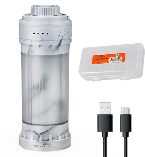 Fenix CL22R Kompakte Laterne, 500 Lumen, USB-C wiederaufladbar und multifunktional, mit rotem Licht und bunten Umgebungslichtern für Camping, Wandern, Angeln (Eisbergweiß)