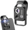 OBEST Handy Mikroskop 200X für Smartphone-Kamera, Mini-Taschenmikroskop Mit CPL Linse und LED-Licht, Digital für iPhone oder Android-Handys (Schwarz)