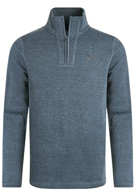 Weird Fish Stowe Eco 1/4 Zip Soft Knit Fleece Dusty Blue Size 3XL. (Jumper/Sweater/Fleece)