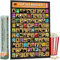 Top 100 Filme Rubbelposter – Bucket List IMDB Familienempfehlung Film – Geschenk Datum Nachtliste Karten Filme (Movie Artwork)