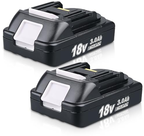 2 Stück BL1830 18V 3,0Ah Li-ion Ersatz für Makita 18V Akku Kompatibel mit Makita Akku BL1860B BL1860 BL1850B BL1850 BL1840B BL1830 für Elektrowerkzeuge