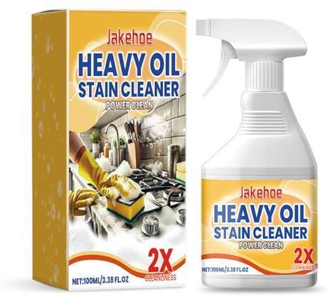 Heavy Duty Degreaser Cleaner Spray, Quick Remove Stubborn Oil Stains, Kitchen Heavy Oil Cleaner, Powerful Clean Kitchen Oil Stains Spray (1pcs)