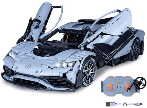 JAMARA 402862 CADA Mercedes-AMG ONE 1:8, 2,4GHz Bricks, Auto Spielzeugauto, Sport Rennwagen für Kinder ab 14 Jahre, RC Ferngesteuert, Geschenkidee für Kids, Licht, Detailgetreu
