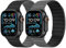 Tasikar Banda Magnética Doble Cara Compatible con Apple Watch 49mm 46mm 45mm 44mm 42mm, Correa Deportiva de Silicona Suave para iWatch Ultra SE serie 10 9 8 7 6 5 4 3, Negro-Gris