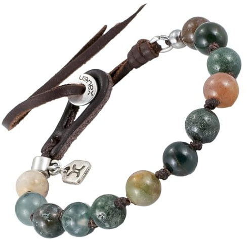 Pulsera de piedra natural unisex ajustables para hombre y mujer