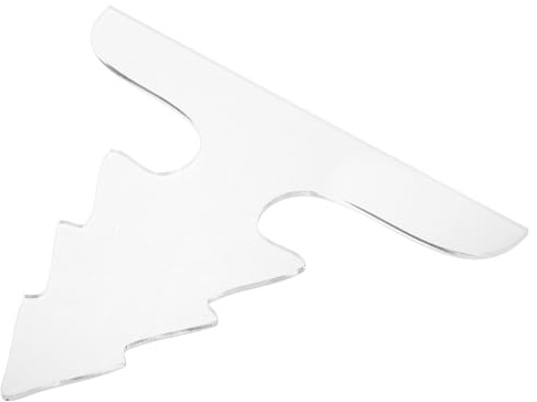 HOLIDYOYO Clear Acrylic Christmas Cutting Board Handle Template for Kitchen Tracing Stencils Lightweight Charcuterie Board Guide with High Transparency for Precise Woodworking and Cooking