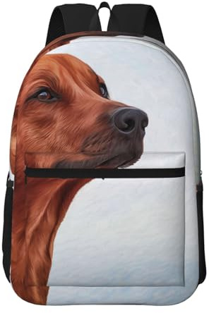 Rhodesian Ridgeback,17-Zoll-Rucksack mit Taschen, lässiger Tagesrucksack, wasserabweisende Schultasche
