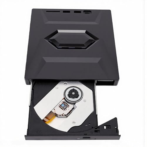 LICAEVEY Unità Blu Ray Esterna, Lettore Masterizzatore CD DVD BD USB 3.0 Tipo C con Doppio Cavo USB e Porte Multiple, per PC Laptop Wins Mac OS Linux
