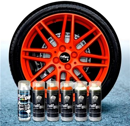 Full Dip Packs 6 x Spray 400 ml orange fluo Glanzend