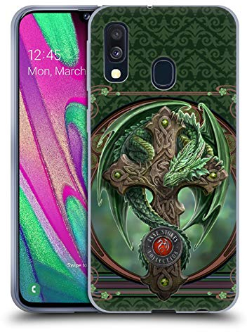 Head Case Designs sous Licence Officielle Anne Stokes Gardien des Bois Dragons Coque en Gel Doux Compatible avec Samsung Galaxy A40 (2019)