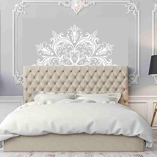 Mandala Wandtattoo Kopfteil Zen Dekor Lotus Blume Mandala Aufkleber Vinyl Schlafzimmer Indian Yoga Aufkleber Bohemian Decor 84 * 42Cm