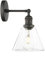 Phansthy Loft Applique, Entonnoir en Verre Clair, Applique Murale Industrielle Vintage Applique Murale Chic Simple Applique Style Industriel (Couleur Noire)