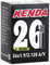 Cámara de Aire para Bicicleta - Válvula Schrader de 28 mm - 26 x 1.9/2.125 - Espeso de 1 mm - Cámara de Bicicleta Antipinchazos con Autosellante Incorporado - Negro - Kenda