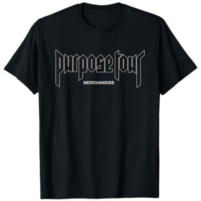 Justin Bieber Offizieller Outline Zweck Tour Dateback T-Shirt