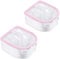 2 Stück Nagel Einweichen Schüssel Nagel Spa Schüssel Nail Art Remover Soak Soaker Treatment Bowl Verwendet für Maniküre Spa Tool (Pink)