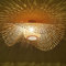 COCOL Natürliche Deckenlampe Aus Bambus Und Rattan Landbeleuchtung Deckenleuchte E27 Retro Deckenlicht Handgewebte Korridorlampe Schlafzimmer Restaurant Dekoration Lampe Energiesparlampe,100cm