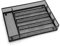 Homikit Cutlery Tray, Mesh Steel Flatware Drawer Organiser/Divider, 5 Compartments Ideal for Home Kitchen/Office Storage, Sturdy Utensil Tableware Holder with Anti-Slip Mats, 31.8x23.7x5cm, Black