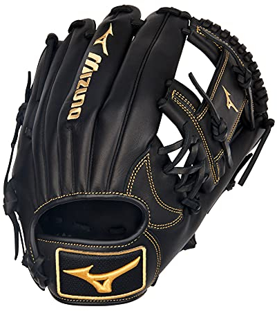 Mizuno Herren GMVP1151P4 Ballhandschuh, Black Deep III Web, 11.5 | Infield