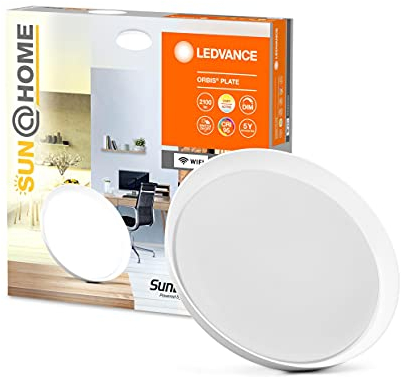 Ledvance Leuchte für Decke, SunHome Wall und Ceiling / 26 W, 220- 240 V, Tunable White, 2200 - 5000 K, Gehäusematerial: Polymethylmethacrylat (PMMA), IP20 1er-Pack, 4058075575950, Tuneable White, Deckenleuchte
