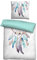 biberna 0044501 Linon-Bettwäsche TRAUMFÄNGER ciel 1x 135x200 cm + 1x 80x80 cm