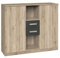 Froschkönig24 Cariba Highboard Kommode San Remo-Eiche Graphit