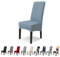 Lydevo Stuhlhussen XL 4er Set Stretch Stuhlhussen Schwingstühle XL für Esszimmerstühle Spandex Universal-Stuhlbezug Large Dining Chair Schonbezüge für Stuhl Esszimmer Hotel Bankett,Grau Blau
