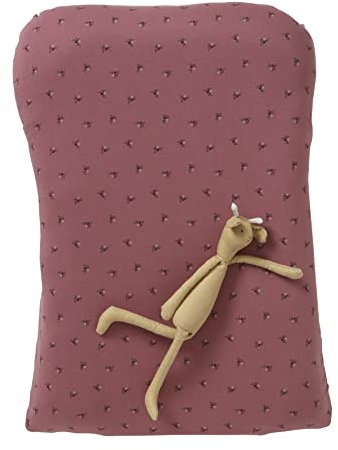 VERTBAUDET Housse de Matelas à Langer en Jersey Bois de Rose imprimé TU