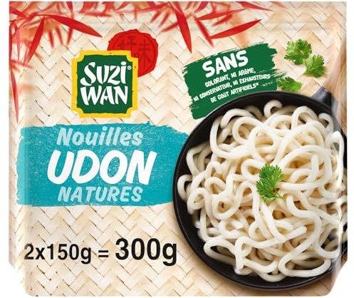 SUZI WAN Nouilles Précuites Udon pour WOK (2x150g)