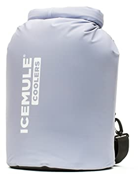 ICEMULE Klassischer großer faltbarer Rucksackkühler,Hände frei, 100% wasserdicht, 24+ Stunden Kühlung, weiche Seitenkühler für Wandern, Camping, passend für 18 Dosen + Eis, Lavendel
