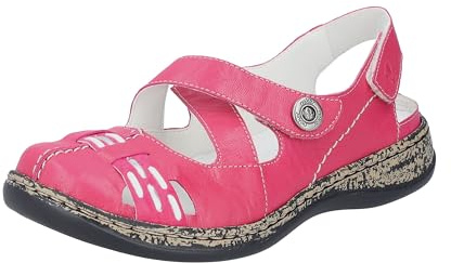 Rieker Damen Halbschuhe 46377-31 pink Gr. 36