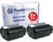2X Trade-Shop Li-Ion Akku 36V/40V / 4000mAh kompatibel mit Ryobi RY40LM10 RY40LM30 RY40PW01DG9 RYi300BG RY36LMX51A-160 RY36LT33A-120 40V Lithium BRUSHLESS
