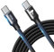 USB C Charger Cable, USBC to USBC Cable 100W Type C Charger Nylon Braided USB-C Fast PD3.0 Charging Lead for iPhone 15 Pro Max iPad Macbook Air Pro Samsung S23 S22 S21