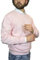 Only Italian Tricot Maglione Uomo Pullover Scollo V Cotone 100% con Maglia rasata XL Rosa
