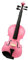 Geige Anfänger-Geige, Erwachsene, rosa Violine, komplettes Set geliefert (Color : 4/4)