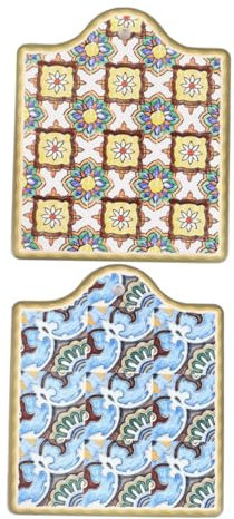 Cabilock 2stücke Topf Untersetzer Keramik Tassenmatte rutschfest Für Schreibtisch Wärmeisolierende Tassenunterlage Tischkissen Saugfähig Für Küche