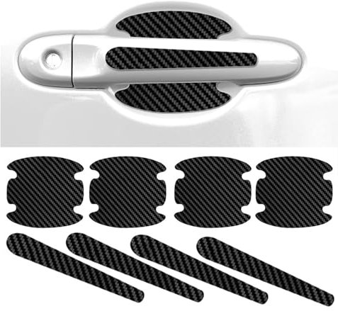 TYVVZA 8 Stück Auto Türgriff Schutzfolie, für Audi A3 8P 2003-2013 Autotürgriff Tasse Lack Kratzschutz Abdeckungen Auto Türgriff Schutz Autos Außenzubehör,A