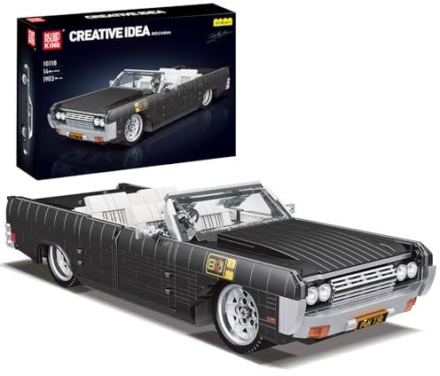 Mould King 10118 Technik Auto Bausteine Modell, 1903 Teile Statische Version DIY Auto Bausatz, Klemmbausteine Bauset Spielzeug für Erwachsene und Kinder