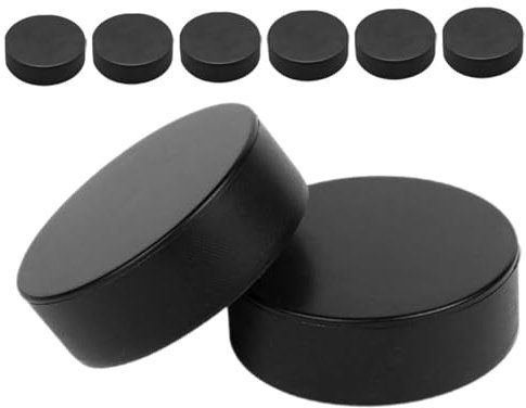 BELLIFFY 8St Hockey-Trainingszubehör Hockeyfliesen Hockey-Spielzeug Eishockey-Werkzeug Bubble-Hockey Hockey-Eishockey synthetische Eisplatten für Hockey Kniehockey Hockeyball Pu Black