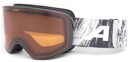 ALPINA Venet - Hochwerte Skibrille für Damen und Herren, optimale Passform, ideal für Brillenträger, Anti-Fog, effektive Luftzirkulation