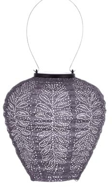 LUMIZ Solarlaterne - für Außen - Folia - Ballon - Gartenbeleuchtung - Solarlampen - Gartendeko - 20cm - Hellviolett