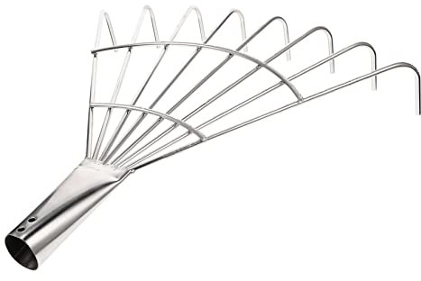 UKCOCO Gartenrechen Aus Metall Für Einsatz Im Garten Ersatz-gartenrechen Aus Edelstahl Laubrechen Für Landwirtschaft Handgrubber Zum Jäten Von Unkraut Rechen Als Gartenwerkzeug Und Garten