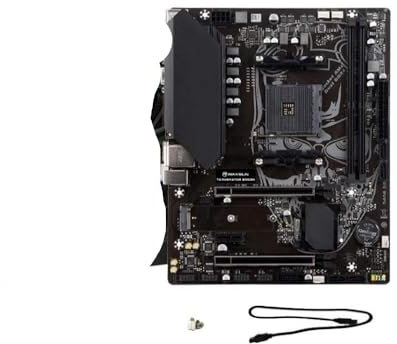 Carte mère de Jeu B550M Compatible avec processeurs Ryzen R3 R5 R7 AM4 DDR4 M.2, Compatible avec Les Composants de Bureau 5600G 5700G 5700X