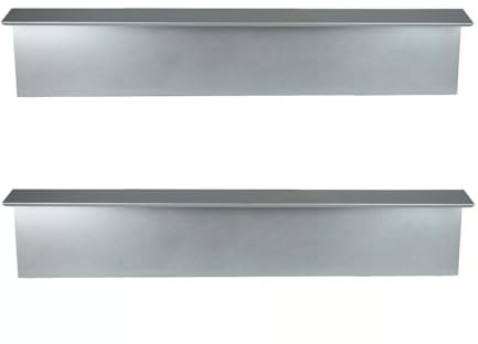 BURI Schneckenzaun Seitenelement 2er-Set je 100x20cm – Erweiterbar & robust – Effektiver Schneckenschutz aus Metall für Beete, Gemüsebeet & Hochbeet im Garten