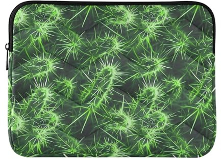 Laptop Sleeve Case 13-14 Inch Concise Computer Bag Old Slow Style Cactus Neon Green for Travel Business Latitude case