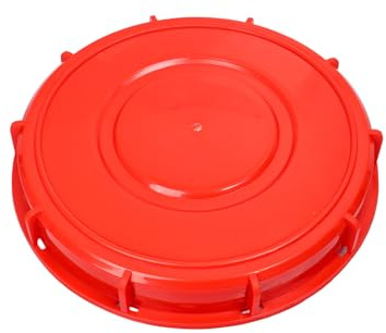 IBC Deckel, 245mm Tank Abdeckung IBC Tank Zubehör, IBC Container Verschluss Kappe, Doppelten Entlüftungslöchern IBC Tank Zubehör für Wassertank Regentonne,Container- Rot