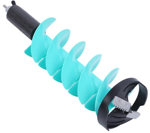 FTVOGUE Foret à Tarière à Glace, Matériau en Nylon, Dispositif de Flottaison de 8 Pouces pour Les Amateurs de Pêche sur Glace dans des Conditions d'eau Profonde